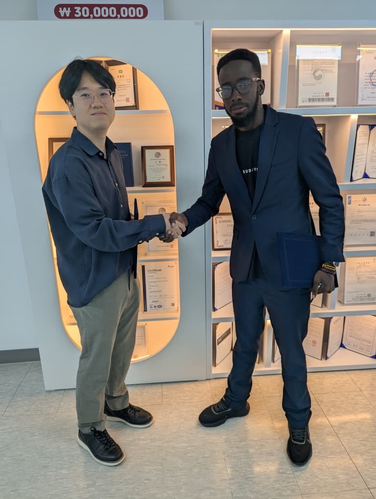 Partnership handshake in Korea